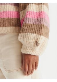 Roxy Kardigan Marble Tiles Stripe ERJSW03669 Beżowy Regular Fit. Kolor: beżowy. Materiał: syntetyk #2