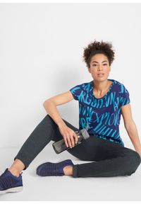 bonprix - Spodnie dresowe z wygodnym paskiem. Kolor: czarny. Materiał: dresówka. Styl: sportowy #2