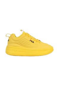 Fila - Buty sportowe Sneakersy damskie, Superbubble Wmn. Kolor: żółty. Materiał: guma, syntetyk, materiał. Sport: turystyka piesza