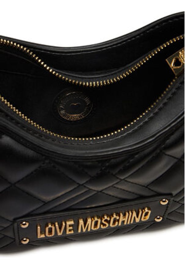 Love Moschino - LOVE MOSCHINO Torebka JC4152PP0NLA0000 Czarny. Kolor: czarny. Materiał: skórzane