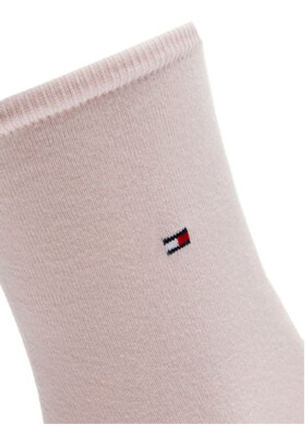 TOMMY HILFIGER - Tommy Hilfiger Skarpety długie 371221107 Różowy. Kolor: różowy. Materiał: materiał, bawełna