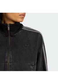 Adidas - adidas Kurtka jeansowa Firebird KD2898 Czarny Regular Fit. Kolor: czarny. Materiał: bawełna #4