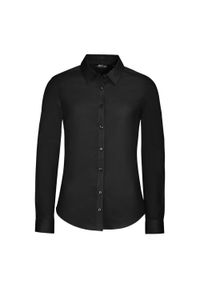 SOL'S - Damska Koszulka Z Długim Rękawem Blake Stretch Shirt. Okazja: na co dzień. Kolor: czarny. Długość rękawa: długi rękaw. Długość: długie. Styl: casual