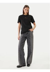 Hugo - HUGO T-Shirt Vintage 50560566 Czarny Regular Fit. Kolor: czarny. Materiał: bawełna. Styl: vintage #4
