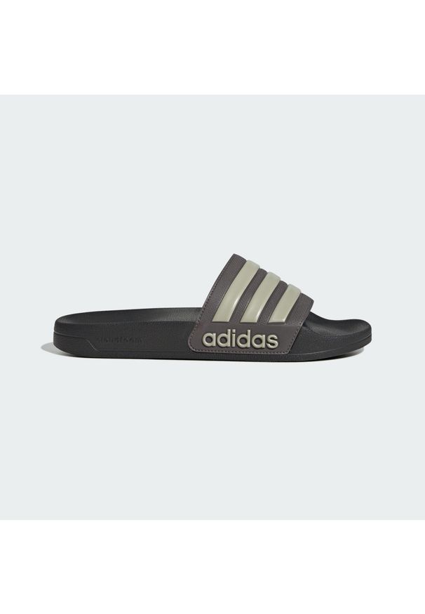 Adidas - Adilette Shower Slides. Kolor: wielokolorowy, szary, brązowy. Styl: sportowy