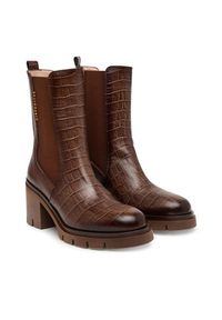 Hispanitas Botki BHI254313 Brązowy. Kolor: brązowy. Materiał: skóra #5