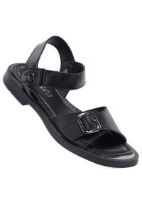 Skórzane sandały damskie czarne Vinceza 26-62303. Kolor: czarny. Materiał: skóra ekologiczna #1