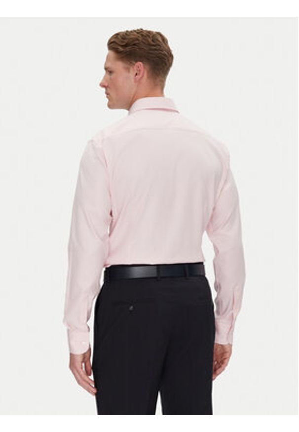 BOSS Koszula 50538962 Różowy Slim Fit. Kolor: różowy. Materiał: bawełna
