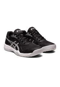 Buty do badmintona damskie Asics Upcourt 5. Kolor: wielokolorowy, szary, czarny