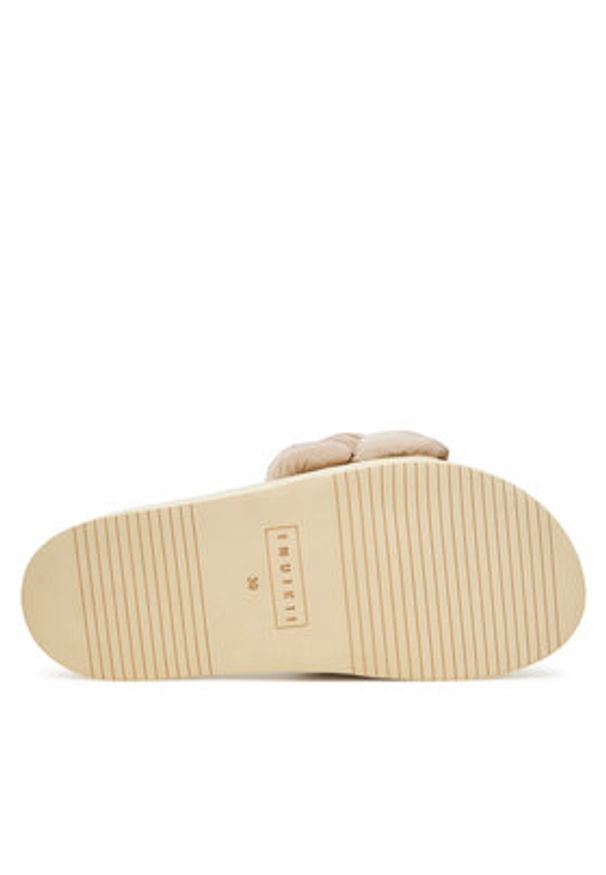 Inuikii Klapki Puffer Braided 70103-177 Beżowy. Kolor: beżowy. Materiał: materiał