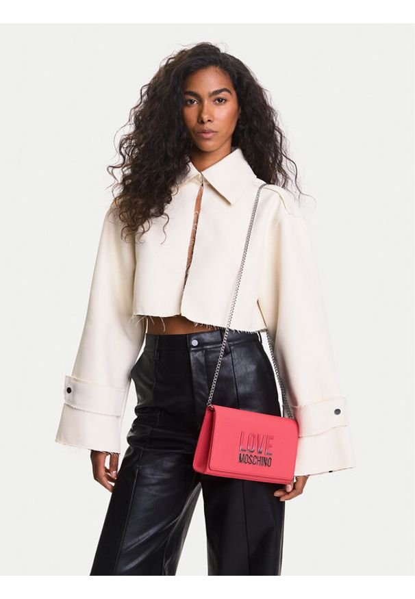 Love Moschino - LOVE MOSCHINO Torebka JC4260PP0MKD0615 Różowy. Kolor: różowy. Materiał: skórzane