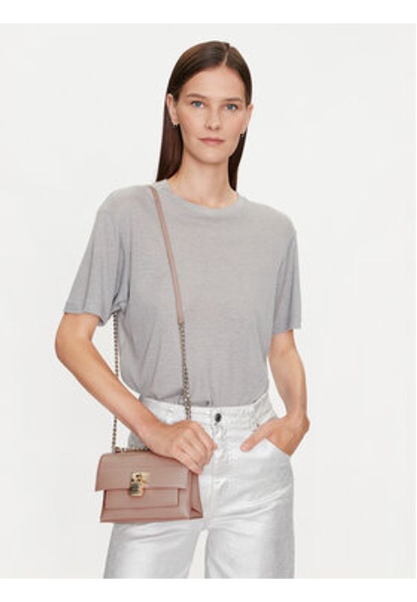 DKNY Torebka Evie Sm Flap Cbody R41ERC64 Różowy. Kolor: różowy. Materiał: skórzane