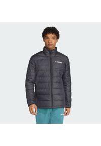 Adidas - Kurtka Terrex Multi Light Down CLIMAWARM. Kolor: czarny. Materiał: puch. Technologia: ClimaWarm (Adidas). Sport: turystyka piesza