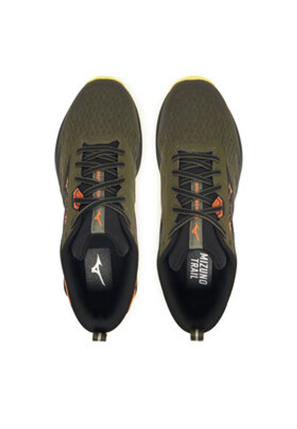 Mizuno Buty do biegania Wave Daichi 9 J1GJ2573 Zielony. Kolor: zielony. Materiał: materiał. Model: Mizuno Wave