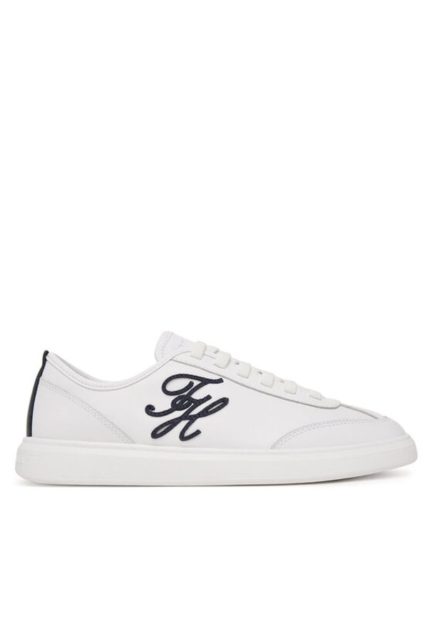 TOMMY HILFIGER - Tommy Hilfiger Sneakersy Icon FW0FW09402 Biały. Kolor: biały. Materiał: skóra