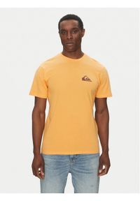 Quiksilver T-Shirt EQYZT08042 Pomarańczowy Regular Fit. Kolor: pomarańczowy. Materiał: bawełna