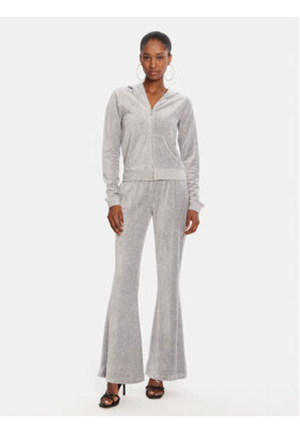 Juicy Couture Spodnie dresowe Caisa JCSEBJ008 Szary Slim Fit. Kolor: szary. Materiał: bawełna