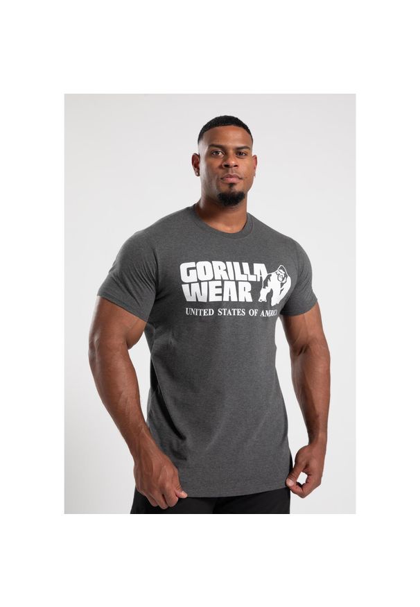 GORILLA WEAR - Classic Koszulka - Dark Szary. Kolor: szary. Sport: fitness