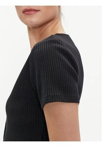 Levi's® Bluzka Monica A7182-0001 Czarny Slim Fit. Kolor: czarny. Materiał: bawełna #3