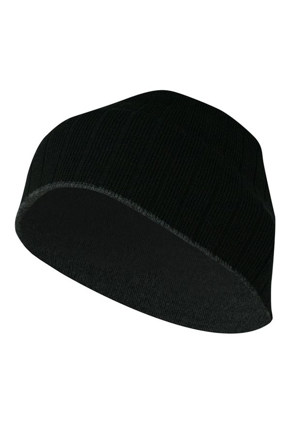 Just Yuppi - Czapka Czarna Prążkowana, Melanż, Jesienno-Zimowa, Ciepła, Męska -JUST YUPPI. Kolor: czarny. Materiał: akryl. Wzór: melanż. Sezon: jesień, zima. Styl: sportowy