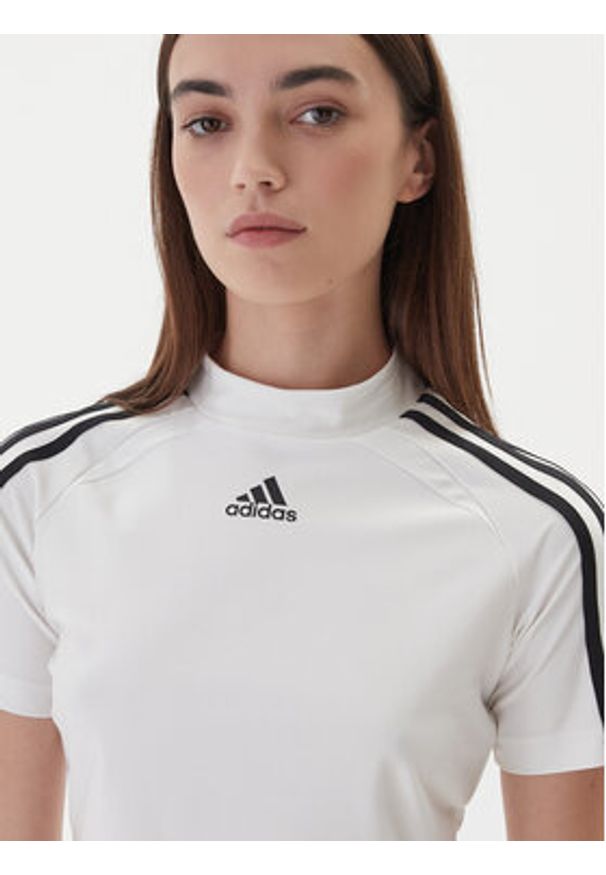Adidas - adidas T-Shirt Teamgeist adicolor Baby JZ8279 Biały Slim Fit. Kolor: biały. Materiał: syntetyk