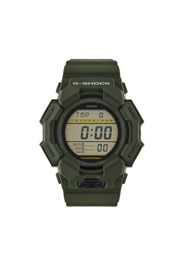 G-Shock Zegarek GD-010-3ER Zielony. Kolor: zielony. Materiał: syntetyk