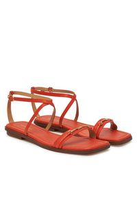 MICHAEL Michael Kors Sandały Lena 40S5LEFS1L Pomarańczowy. Kolor: pomarańczowy. Materiał: skóra #6