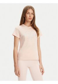 Guess T-Shirt V5GI10 K9RM1 Różowy Regular Fit. Kolor: różowy. Materiał: bawełna