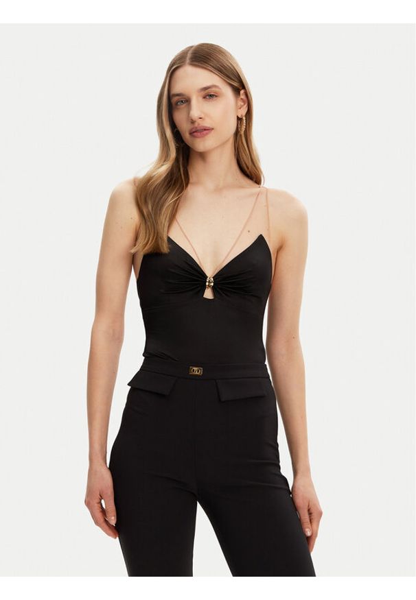 Elisabetta Franchi Body BO-030-51E2-V260 Czarny. Kolor: czarny. Materiał: syntetyk