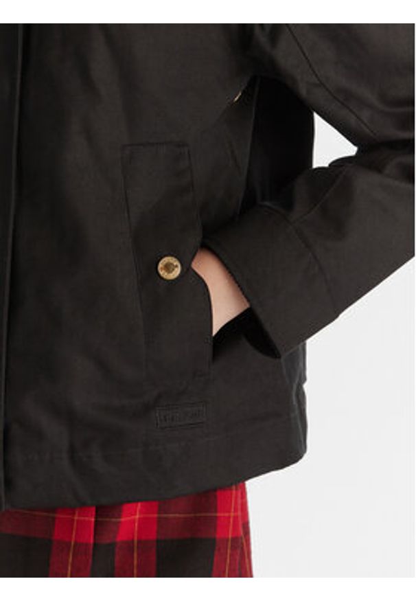 Hunter Kurtka przejściowa Leith HARW0065251 Czarny Oversize. Kolor: czarny. Materiał: bawełna