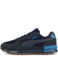 Puma - Męskie buty sportowe sneakersy granatowe PUMA GRAVITON. Kolor: niebieski