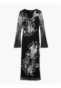 Desigual Sukienka codzienna Reims Lacroix 26SWVK53 Czarny Regular Fit. Okazja: na co dzień. Kolor: czarny. Materiał: syntetyk. Typ sukienki: proste. Styl: casual #2