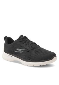 skechers - Skechers Sneakersy 124512BKW Czarny. Kolor: czarny. Materiał: materiał, mesh