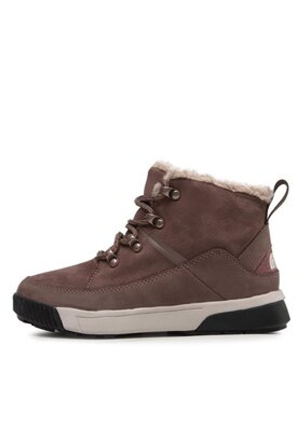 The North Face Śniegowce Sierra Mid Lace Wp NF0A4T3X7T71 Brązowy. Kolor: brązowy. Materiał: skóra, nubuk