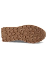 Sneakersy damskie Filippo, skóra naturalna i zamszowa wstawki sznurowany fason gruba amortyzująca podeszwa bieżnikowana podeszwa, beżowe, DP7754/26. Okazja: na spacer, na co dzień. Zapięcie: sznurówki. Kolor: beżowy. Materiał: zamsz, skóra. Szerokość cholewki: normalna. Styl: casual, klasyczny #3