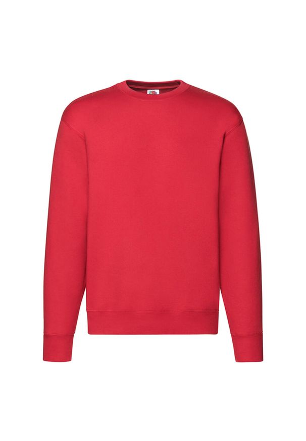FRUIT OF THE LOOM - Męska Bluza Rozpinana Premium. Kolor: czerwony