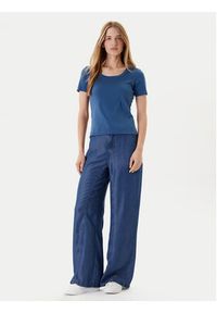 United Colors of Benetton - United Colors Of Benetton T-Shirt 3GA2D1066 Granatowy Slim Fit. Kolor: niebieski. Materiał: bawełna #3