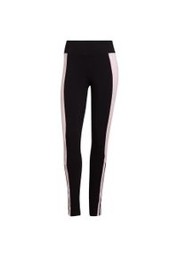 Adidas - Legginsy adidas Essentials Colorblock W. Kolor: różowy, czarny, wielokolorowy