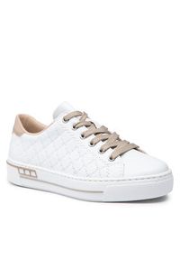 Rieker Sneakersy L88W2-80 Biały. Kolor: biały. Materiał: skóra #4