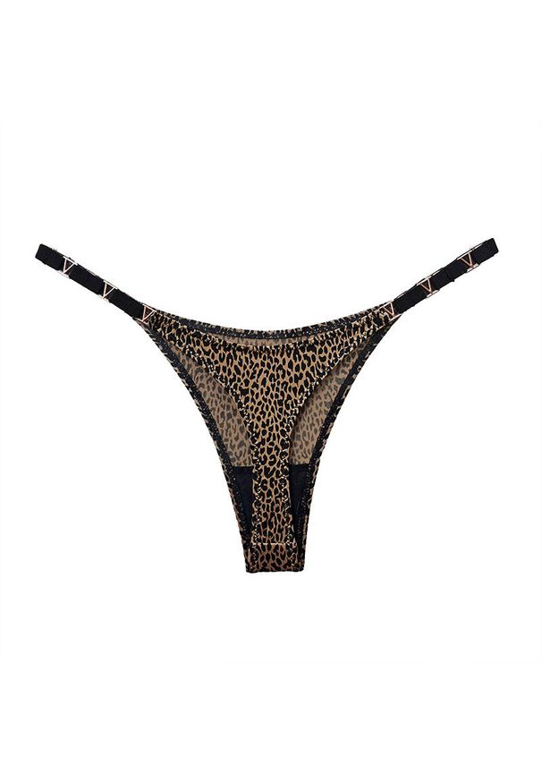 Intica - Stringi z ozdobną gumką na specjalne okazje Delcie. Materiał: materiał, skóra. Długość: długie