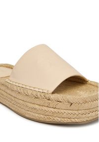 Calvin Klein Espadryle Flatf Espa Mule Lth Mg HW0HW03027 Beżowy. Kolor: beżowy. Materiał: skóra #2
