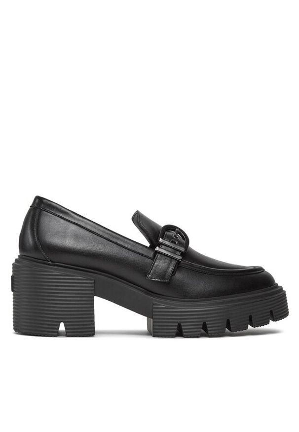 Stuart Weitzman Półbuty Maverick Soho Loafer SF624 Czarny. Kolor: czarny. Materiał: skóra