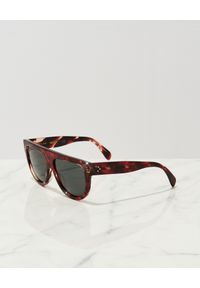CELINE - Brązowe okulary przeciwsłoneczne Aviator. Kolor: brązowy. Materiał: materiał