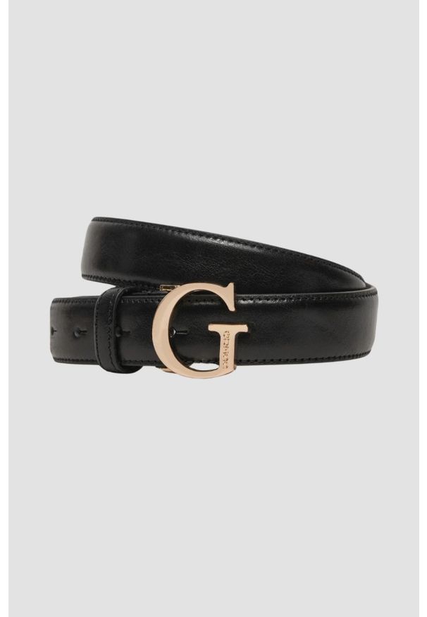 Guess - GUESS Czarny damski pasek H30. Kolor: czarny
