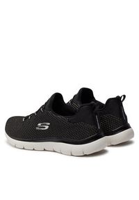 skechers - Skechers Sneakersy Bright Bezel 149204/BKSL Czarny. Kolor: czarny. Materiał: materiał #3