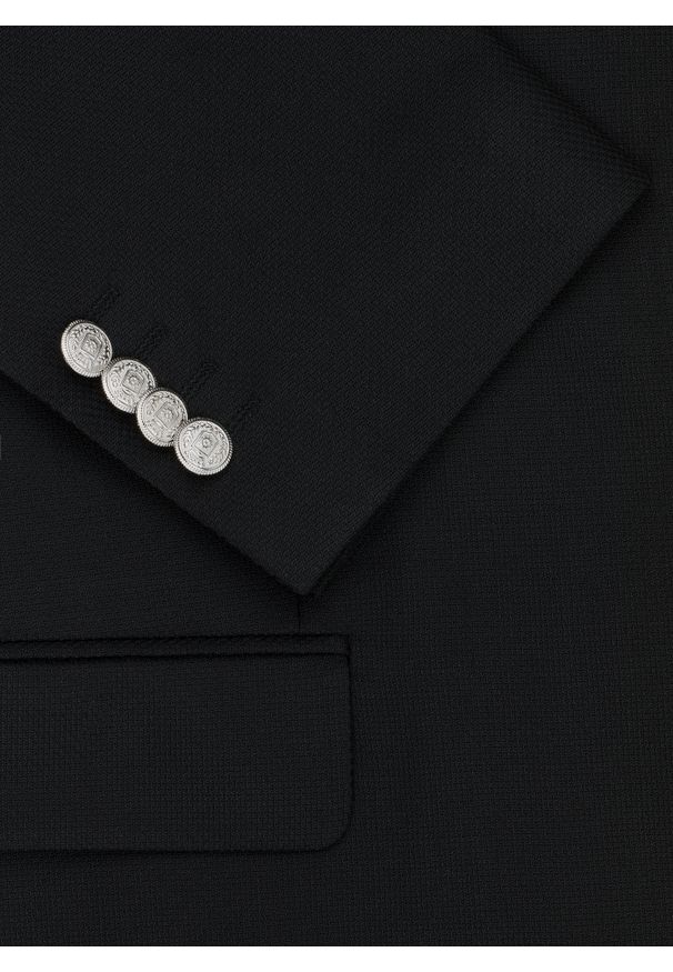 Pako Lorente - PAKO LORENTE – Czarna casualowa marynarka męska. Okazja: na co dzień. Kolor: niebieski, czarny. Wzór: gładki. Styl: casual