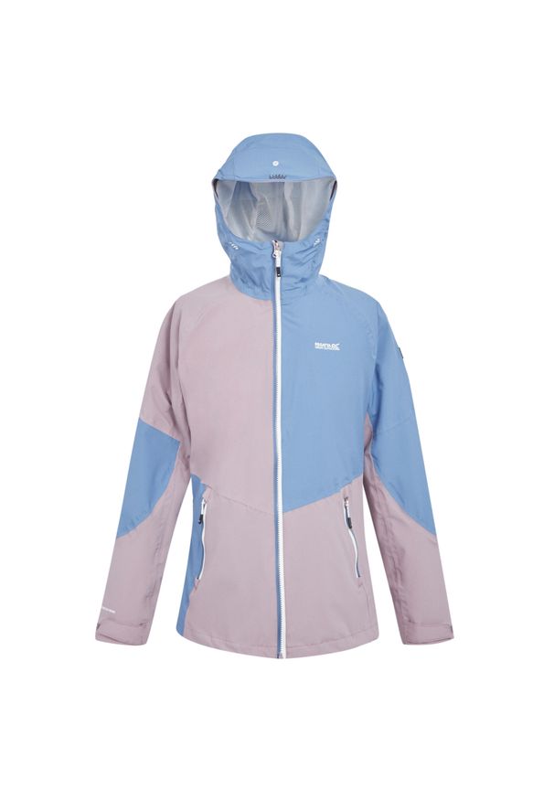 Regatta - Kurtka Wodoodporna Damska Raddick II. Kolor: szary, niebieski, wielokolorowy. Sport: turystyka piesza