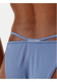 Calvin Klein Swimwear Dół od bikini KW0KW02828 Niebieski. Kolor: niebieski. Materiał: syntetyk #3