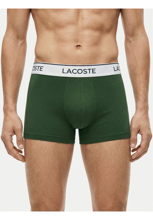 Lacoste Komplet bokserek 5H9002 Zielony. Kolor: zielony. Materiał: bawełna