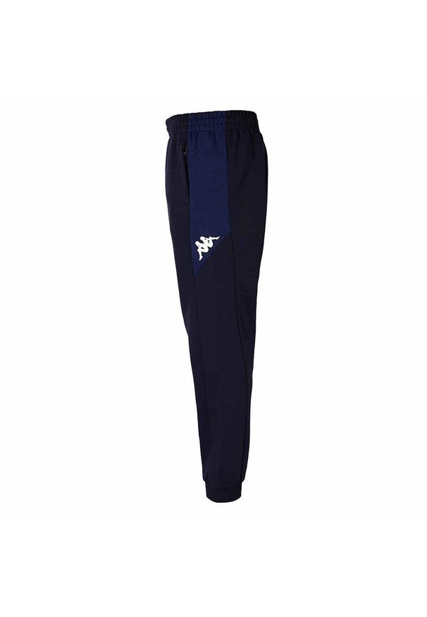 Spodnie do biegania Kappa Fievolo. Kolor: niebieski. Materiał: dresówka. Styl: sportowy